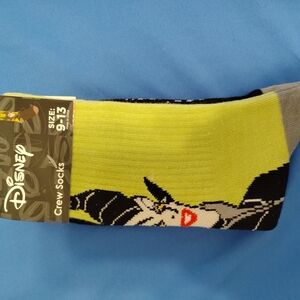 Disney Villain Crew Socks - Green and Gray